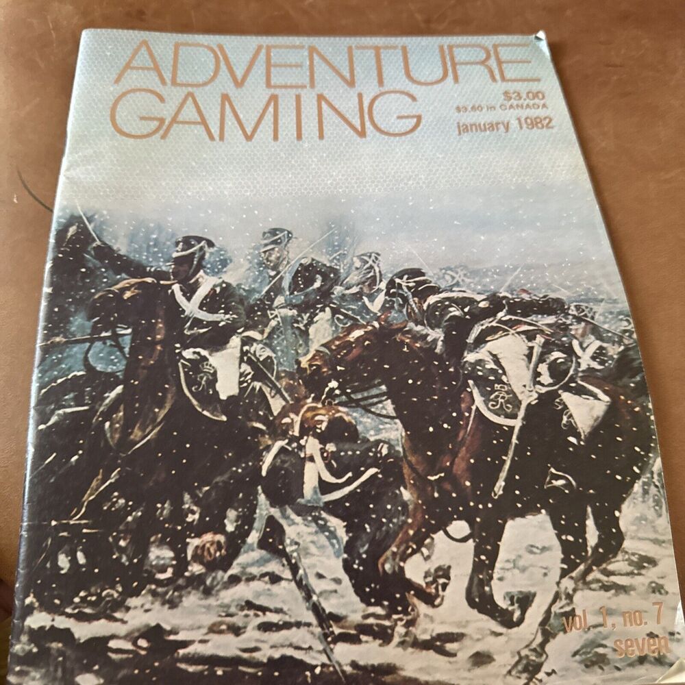 Adventure Gaming Magazine Vol One- #7, January 1982, VG+,